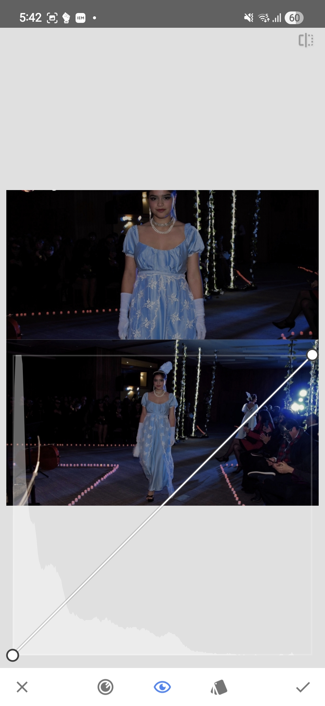 Initial curves screenshot