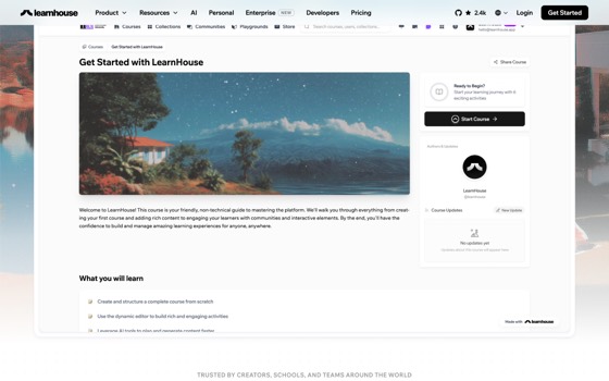 LearnHouse screenshot