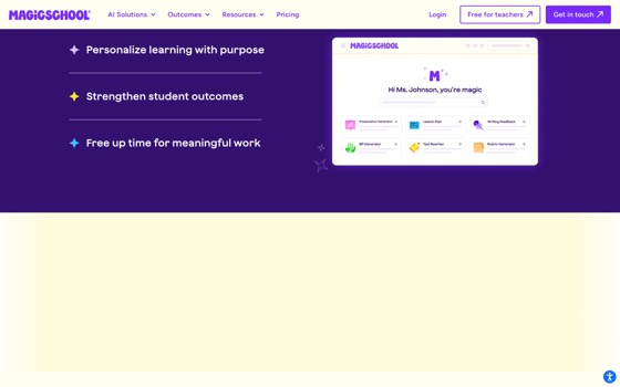 MagicSchool screenshot